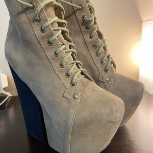Jeffrey Campbell platform wedge bootie used